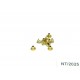 NT/2025, Brass rivets 2,0x2,5mm, 10pcs